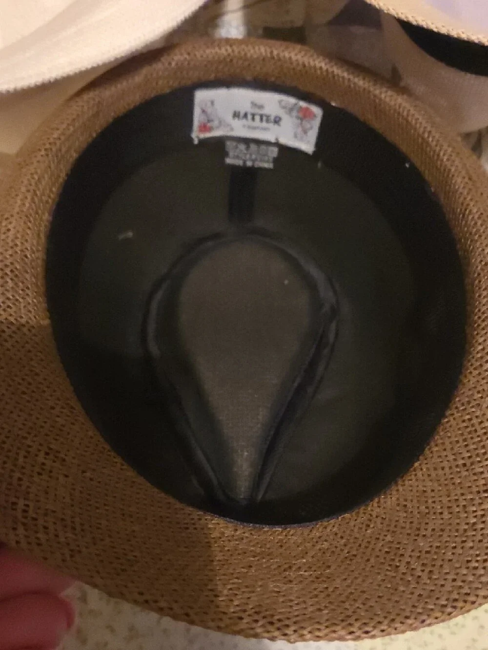 Three Straw Fedora Hats in White, Tan, and Brown - Picture 4 of 6